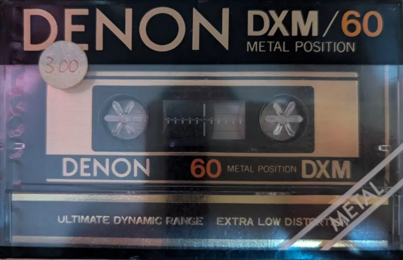 Compact Cassette Denon DXM 60 Type IV Metal 1981 Europe