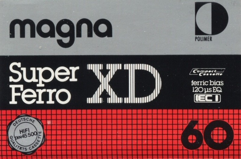 Compact Cassette Magna Super Ferro XD 60 Type I Normal 1979 Hungary
