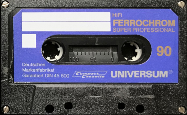 Compact Cassette Universum 90 Type III Ferro Chrome 1978 Europe