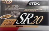 Compact Cassette TDK SR 20 "SR-20M" Type II Chrome 1990 Japan