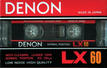 Compact Cassette Denon LX 60 Type I Normal 1985 Europe