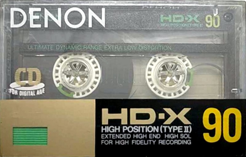 Compact Cassette Denon HD-X 90 Type II Chrome 1987 Japan