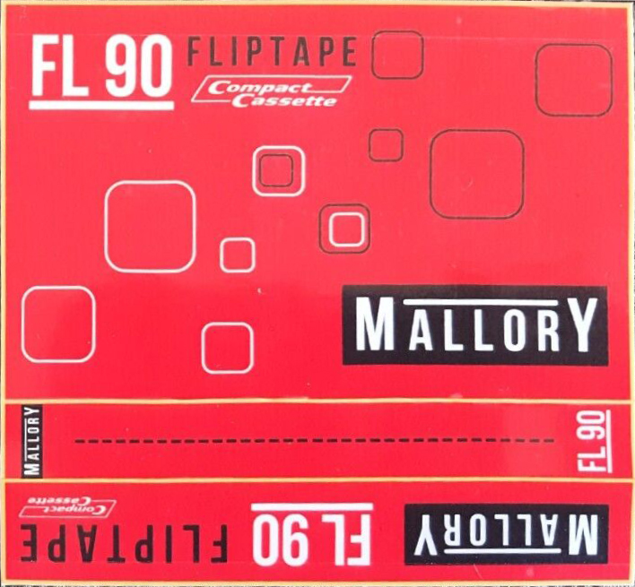 Compact Cassette Mallory FL 90 "Fliptape" Type I Normal USA