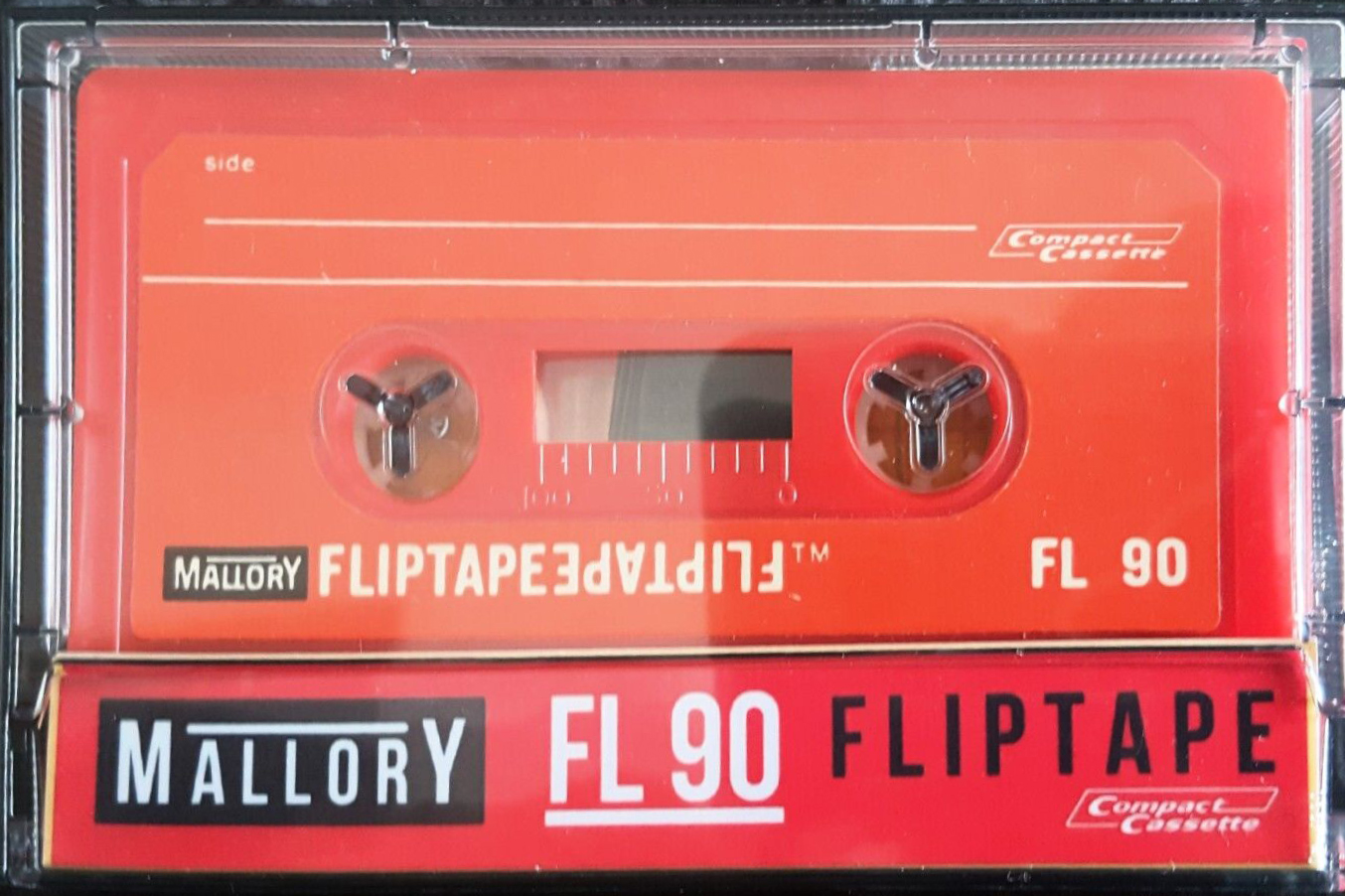 Compact Cassette Mallory FL 90 "Fliptape" Type I Normal USA