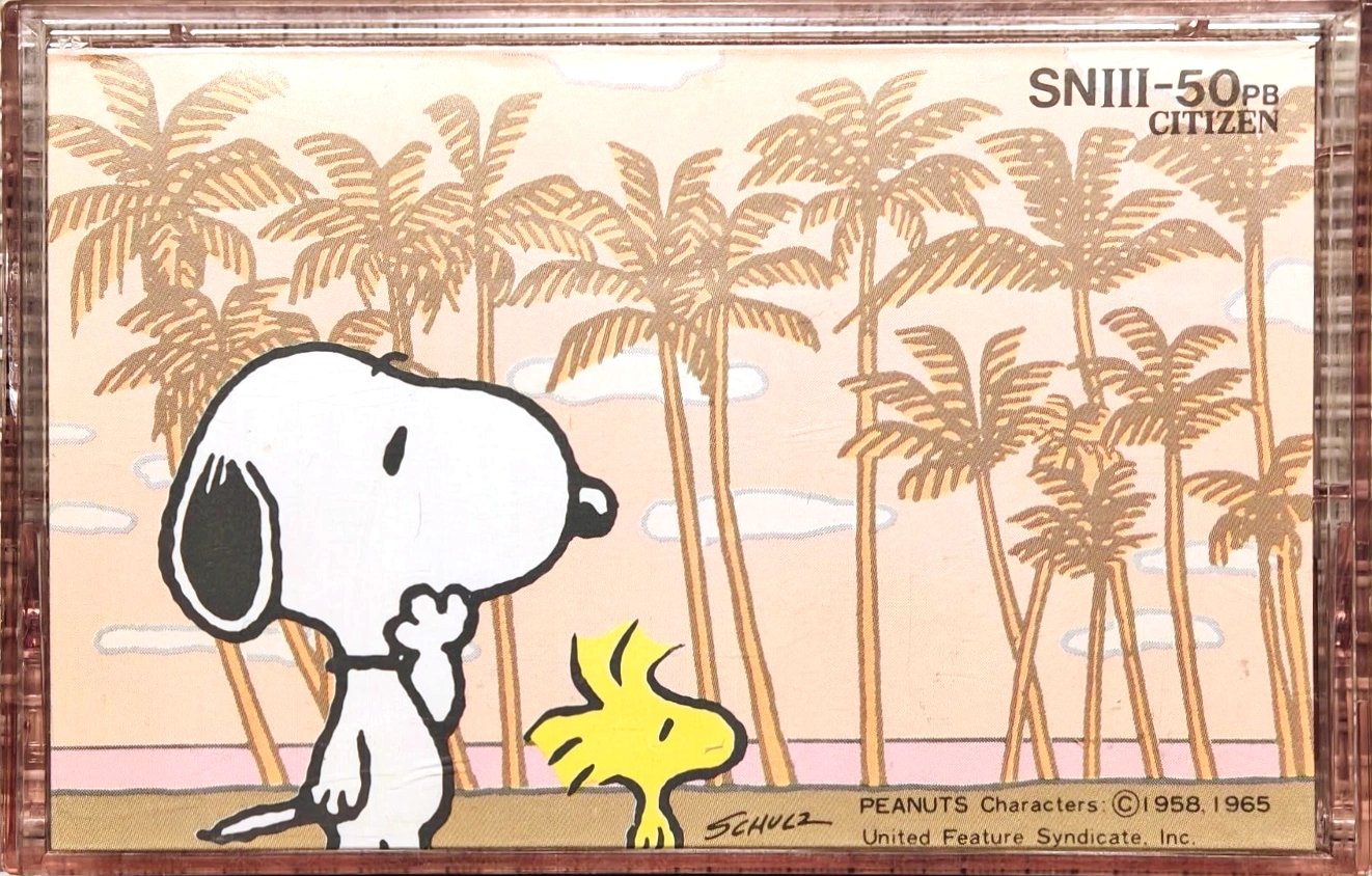 Compact Cassette Citizen Snoopy SN III 50 "SNIII-50PB" Type I Normal 1985 Japan