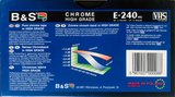VHS, Video Home System B&S 240 Type II Chrome Europe