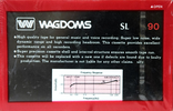 Compact Cassette Wagdoms SL 90 Type I Normal 1990 Worldwide