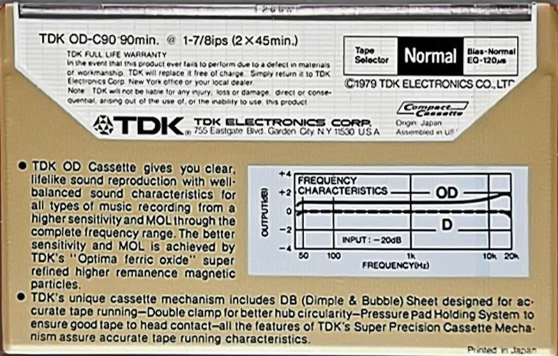 Compact Cassette: TDK  - OD 90