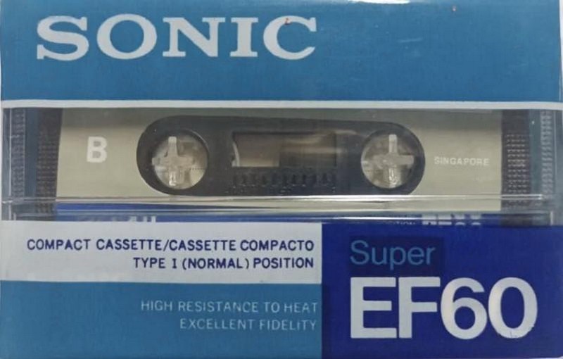 Compact Cassette Sonic 60 "EF" Type I Normal Singapore