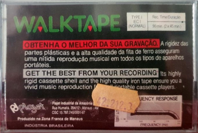 Compact Cassette Leader Walktape 90 Type I Normal 1992 Latin America