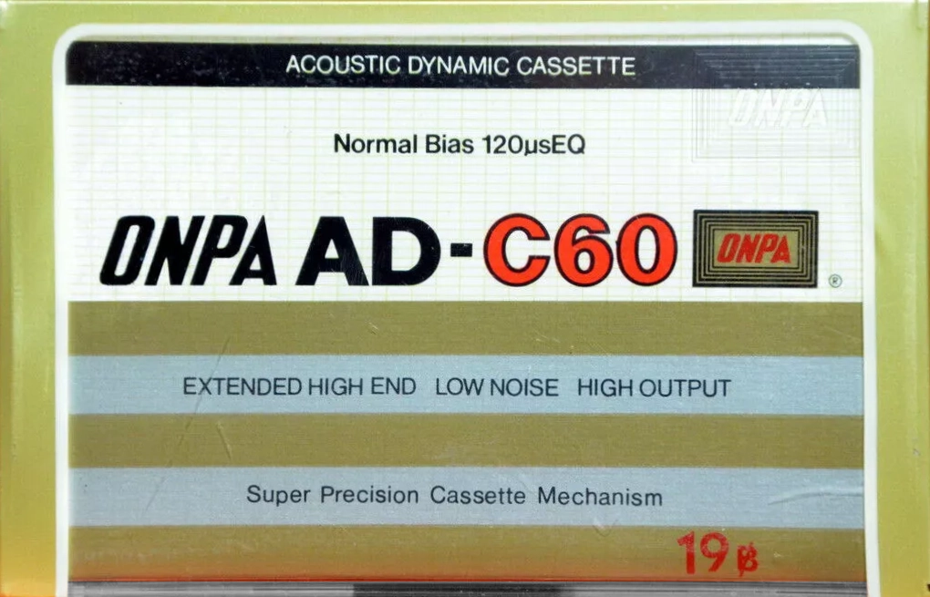 Compact Cassette ONPA AD 60 Type I Normal 1985 Thailand