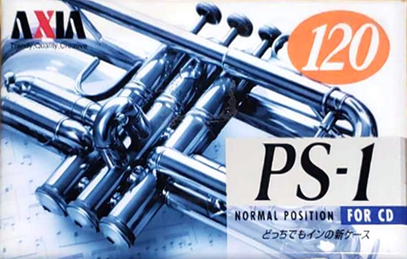 Compact Cassette AXIA PS-I / PS-1 120 "PS1H 120" Type I Normal 1996 Japan