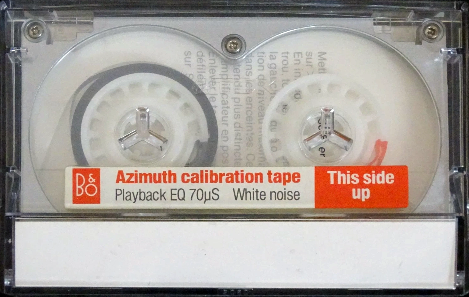 Compact Cassette Bang & Olufsen "Azimuth calibration" Test Cassette Europe