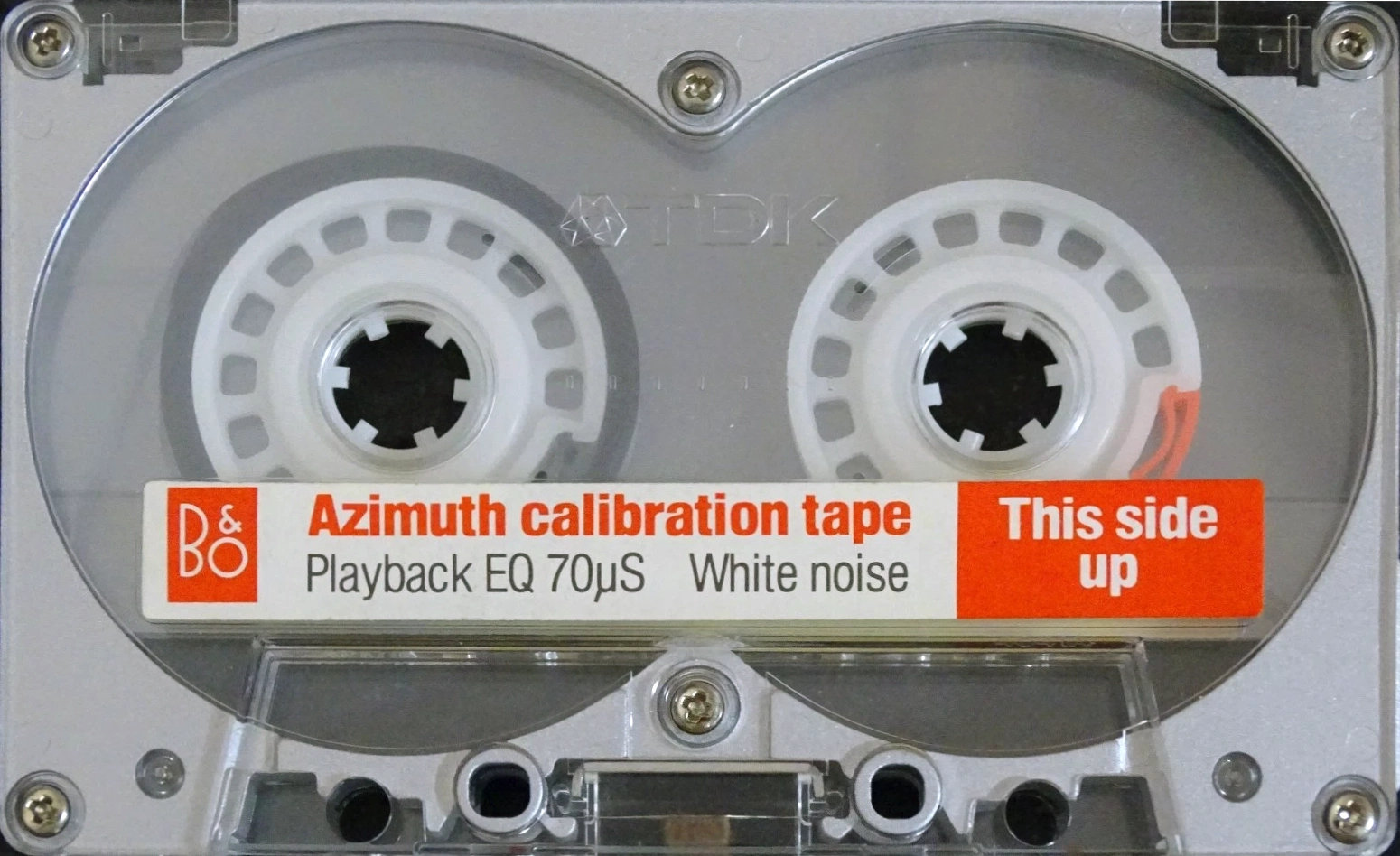 Compact Cassette Bang & Olufsen "Azimuth calibration" Test Cassette Europe