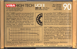 Compact Cassette Visa UCX-II 90 Type II Chrome 1985 North America