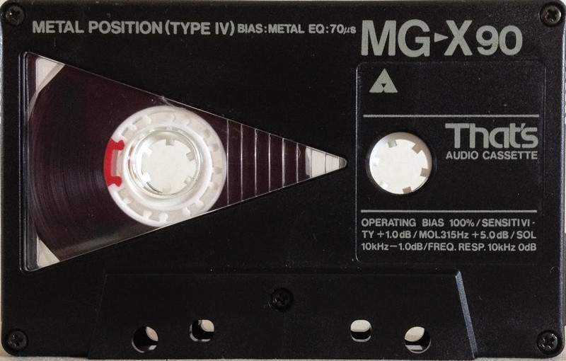 Compact Cassette Thats MG-X 90 Type IV Metal 1984 Japan