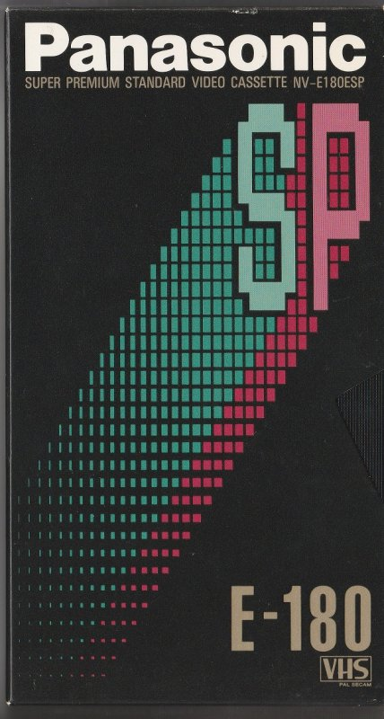 VHS, Video Home System Panasonic SP 180 "NV-E180ESP" Type I Normal Europe