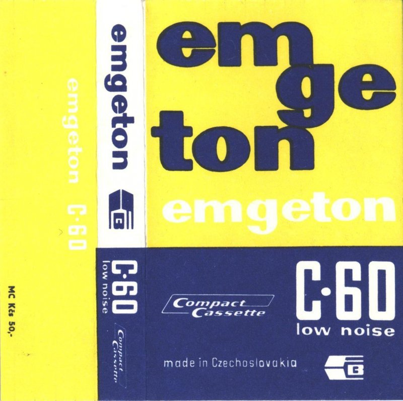 Compact Cassette Emgeton 60 Type I Normal 1977 Czechoslovakia