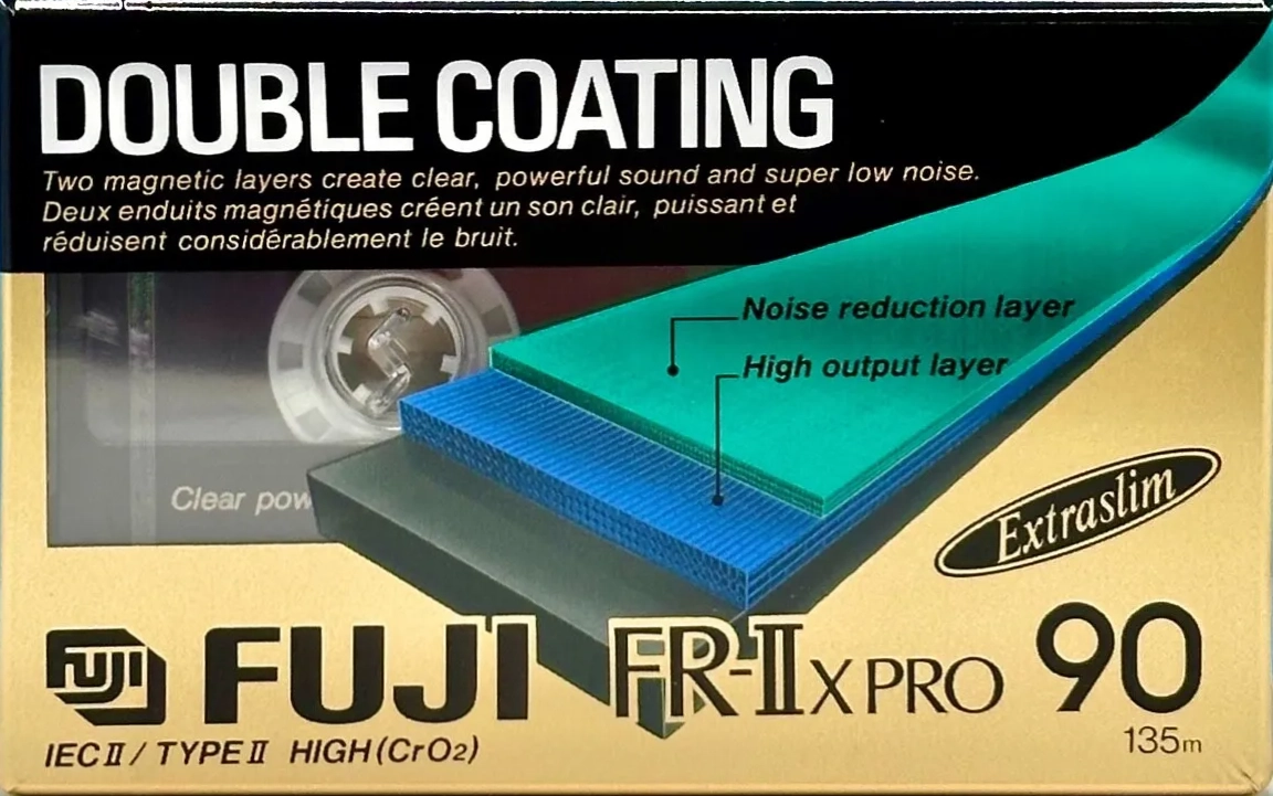 Compact Cassette Fuji FR-IIx Pro 90 Type II Chrome 1992 North America