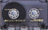 Compact Cassette Melectronic MHQ II-S 60 Type II Chrome 1987 Switzerland