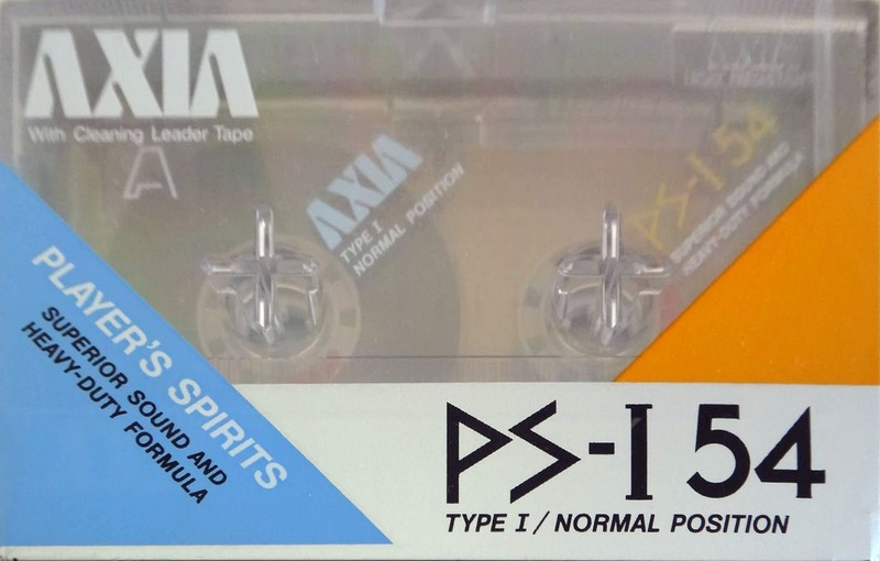 Compact Cassette AXIA PS-I / PS-1 54 Type I Normal 1985 Japan