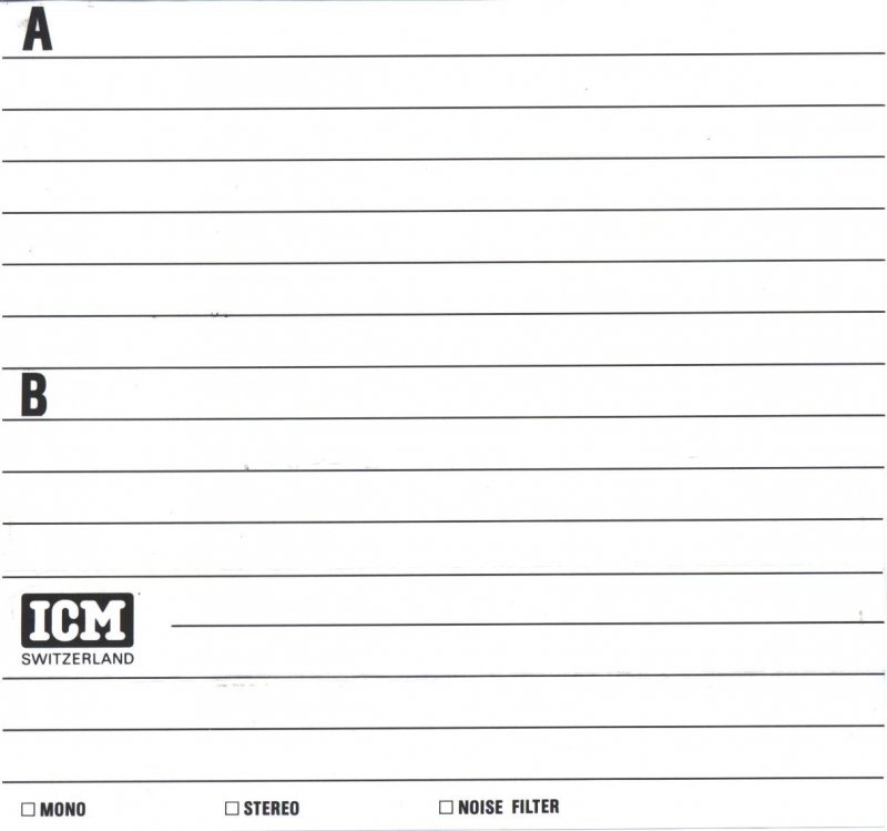 Compact Cassette ICM Ferro DX 90 Type I Normal 1986 Europe