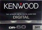 Digital Audio Tape Kenwood 60 "DR" Type IV Metal 1987 Japan