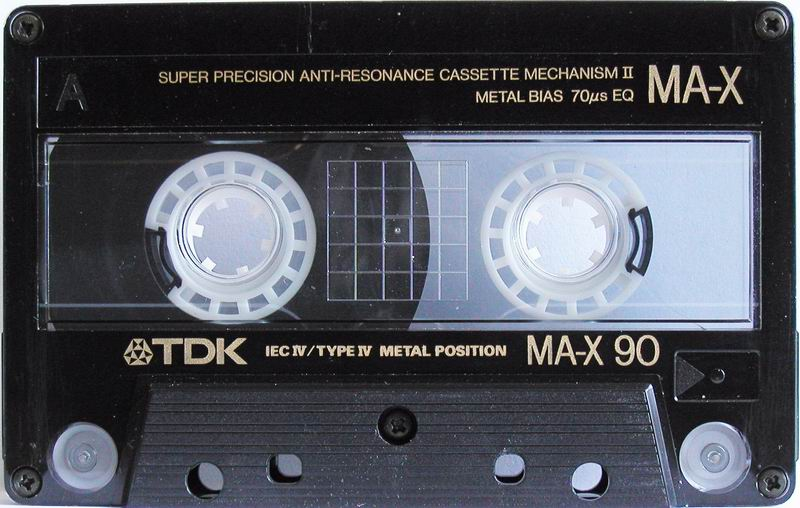 Compact Cassette TDK MA-X 90 Type IV Metal 1988 Australia, Europe