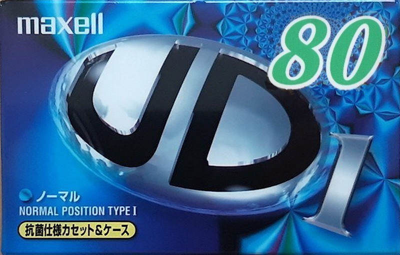 Compact Cassette Maxell UDI / UD1 80 "UD1-80M" Type I Normal 1999 Japan