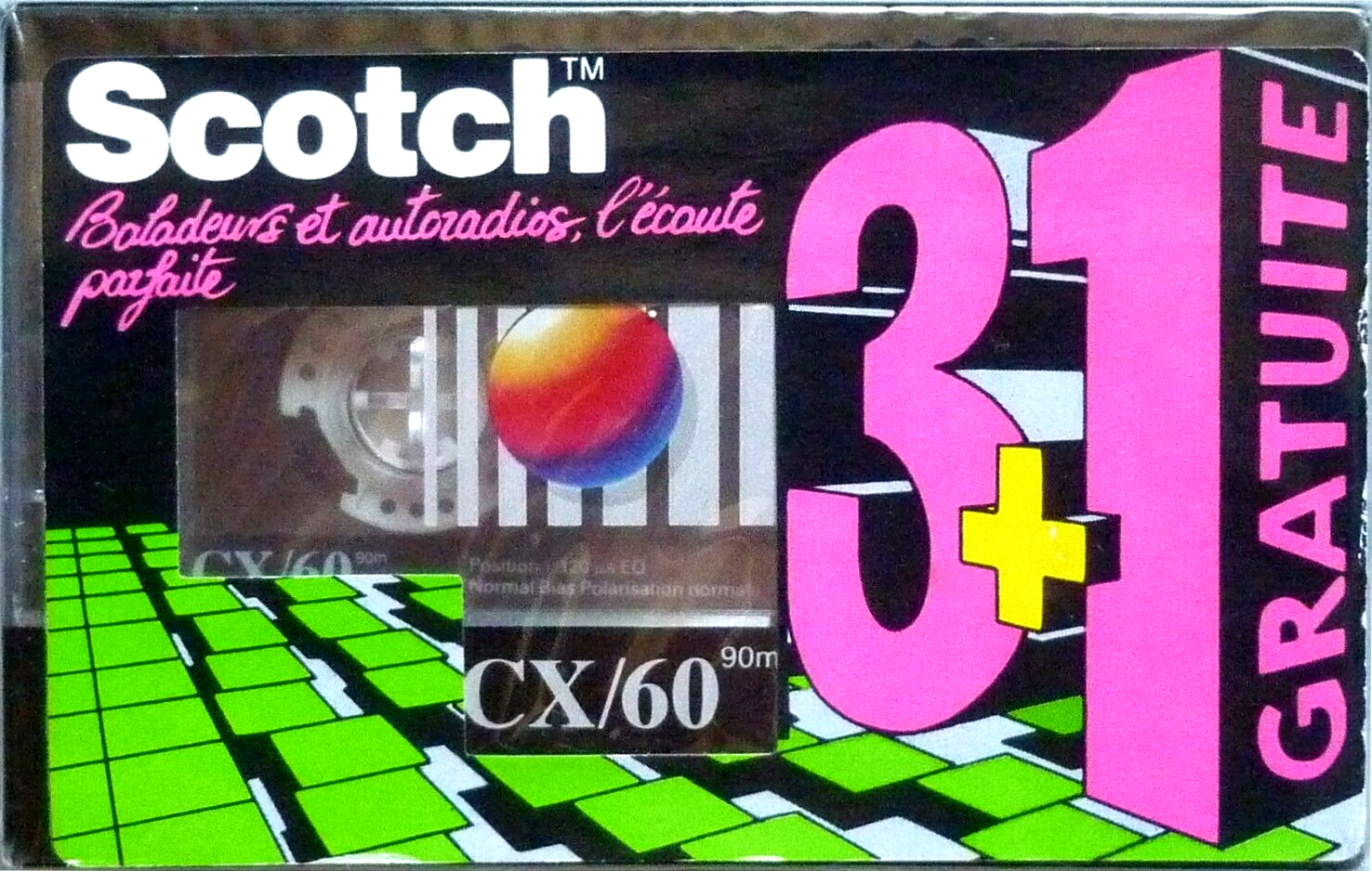 4 pack Scotch CX 60 Type I Normal 1990 Europe
