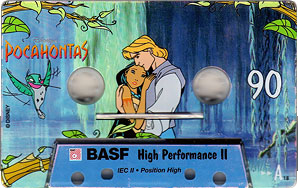 Compact Cassette BASF High Performance II 90 "Pocahontas Edition 1" Type II Chrome 1995 Europe