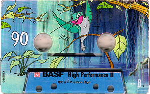 Compact Cassette BASF High Performance II 90 "Pocahontas Edition 1" Type II Chrome 1995 Europe