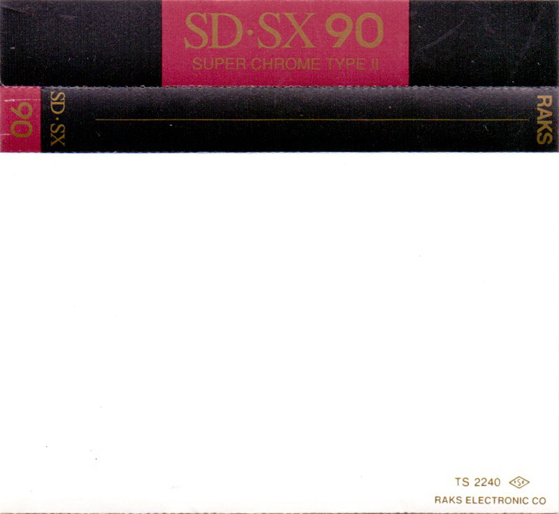 Compact Cassette: RAKS  - SD-SX 90