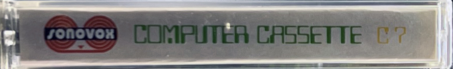 Compact Cassette Sonovox 7 Computer Cassette 1983 Portugal