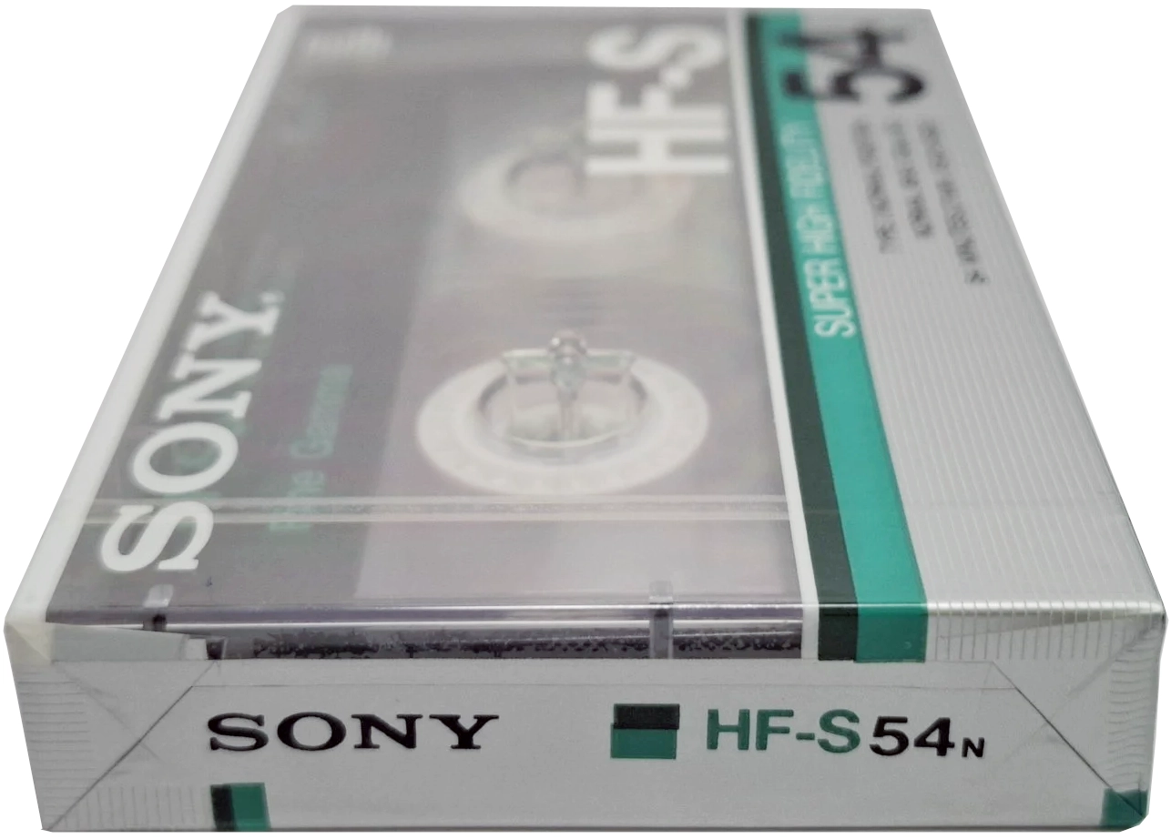 Compact Cassette Sony HF-S 54 "HF-S 54N" Type I Normal 1986 Japan