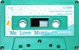 Compact Cassette Sanyo We Love Music 46 "Lime" Type I Normal 1986 Japan