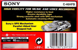 Compact Cassette Sony HF 46 "C-46HFB" Type I Normal 1999 Europe