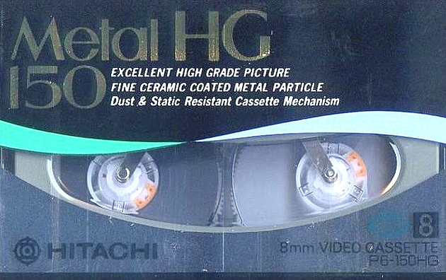 Video8, Hi8, Digital8 Hitachi 150 "Metal HG" Type IV Metal 1993 Japan