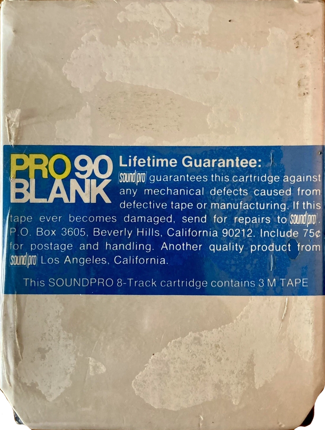 TRACK-8 soundpro Pro Blank 90 Type I Normal USA