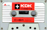 Compact Cassette KDK 60 Type I Normal 1970 Hong Kong