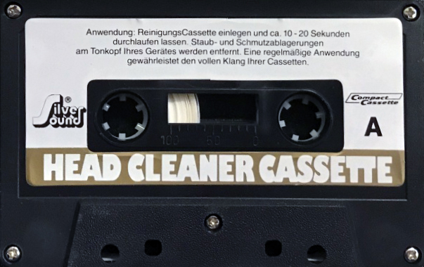Compact Cassette Silver Sound Cleaning Cassette 1987 Germany
