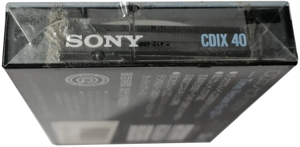 Compact Cassette Sony CDix 40 "CDIX 40" Type I Normal 1989 Japan