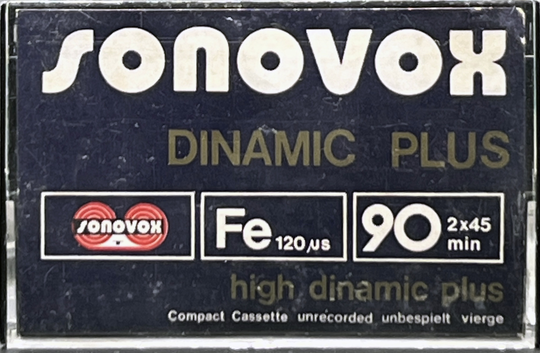 Compact Cassette Sonovox Dinamic Plus 90 "high dinamic plus" Type I Normal 1982 Portugal