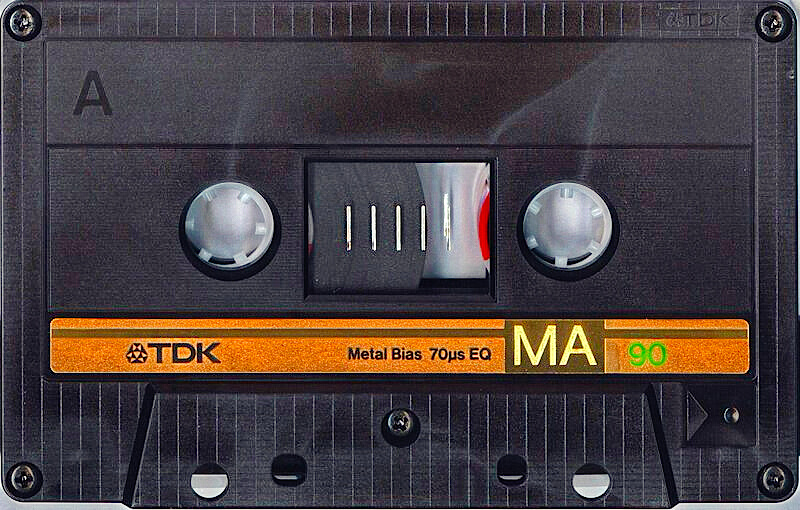 Compact Cassette TDK MA 90 Type IV Metal 1985 North America
