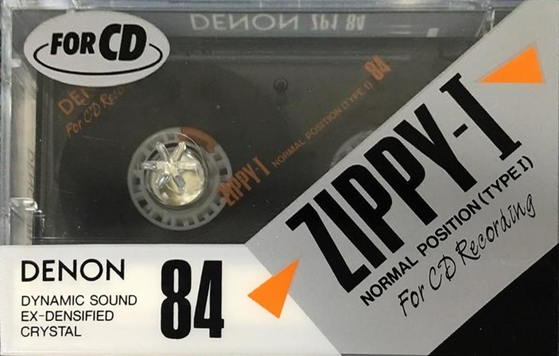 Compact Cassette Denon Zippy-I 84 "ZP1-84" Type I Normal 1989 Japan