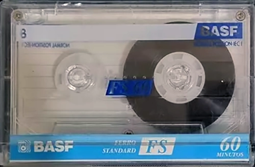 Compact Cassette BASF Ferro Standard 60 "FS" Type I Normal 1997 Brazil