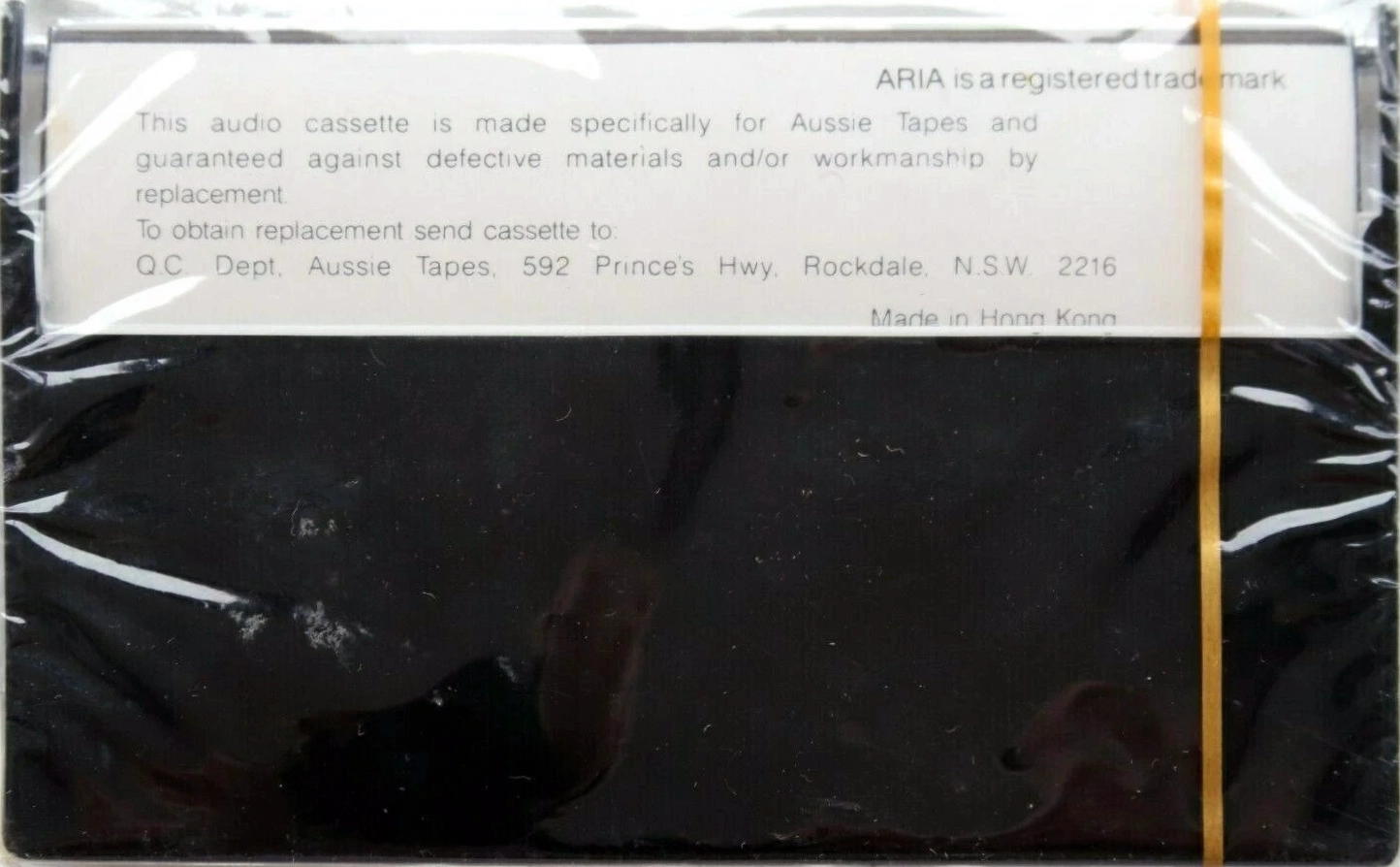 Compact Cassette Aria UD 90 Type I Normal 1976 Australia