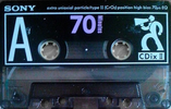 Compact Cassette Sony CDix II 70 Type II Chrome 1991 Japan