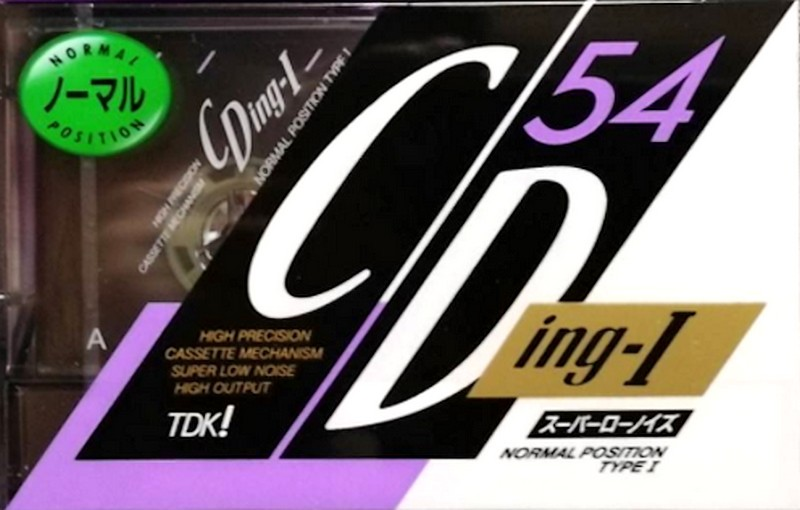 Compact Cassette TDK CDing 1 54 "CDING1-54M" Type I Normal 1990 Japan