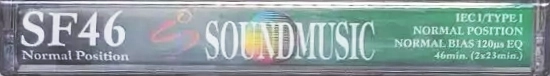 Compact Cassette Soundmusic 46 "SF" Type I Normal Italy